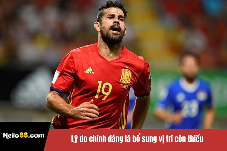 Lý do chính đáng là bổ sung vị trí còn thiếu