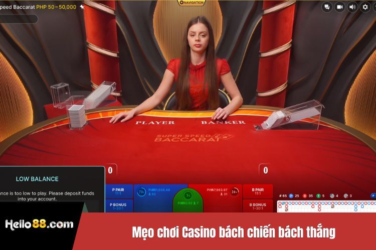 Mẹo chơi Casino bách chiến bách thắng