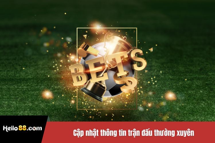 Cập nhật thông tin trận đấu thường xuyên